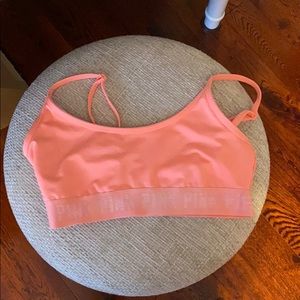 pink sports bra